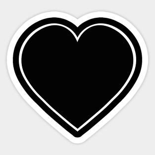 Black Heart Sticker